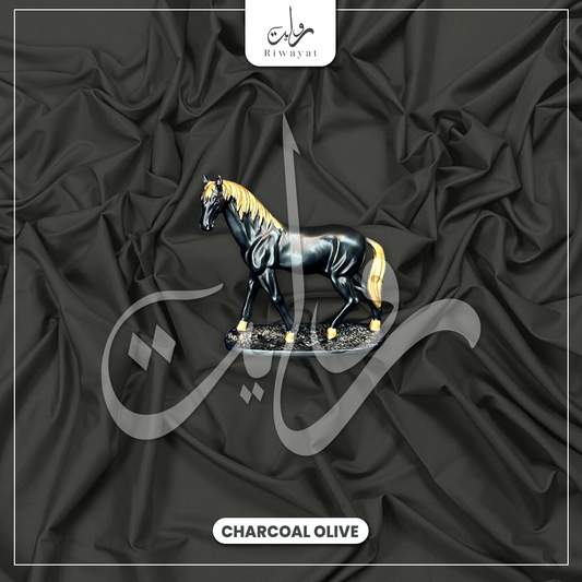 Italian Wash & Wear - Charcoal Olive 018