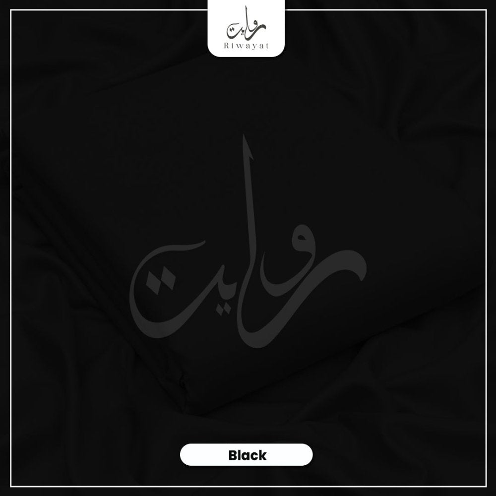 Italian Wash & Wear - Black 021 - Riwayat Fabrics