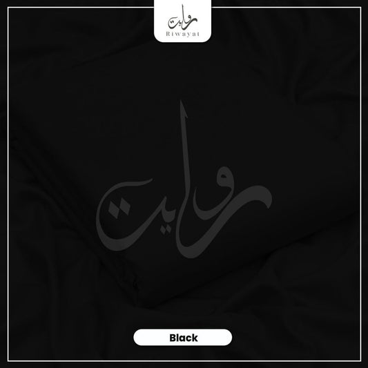 Italian Wash & Wear - Black 021 - Riwayat Fabrics