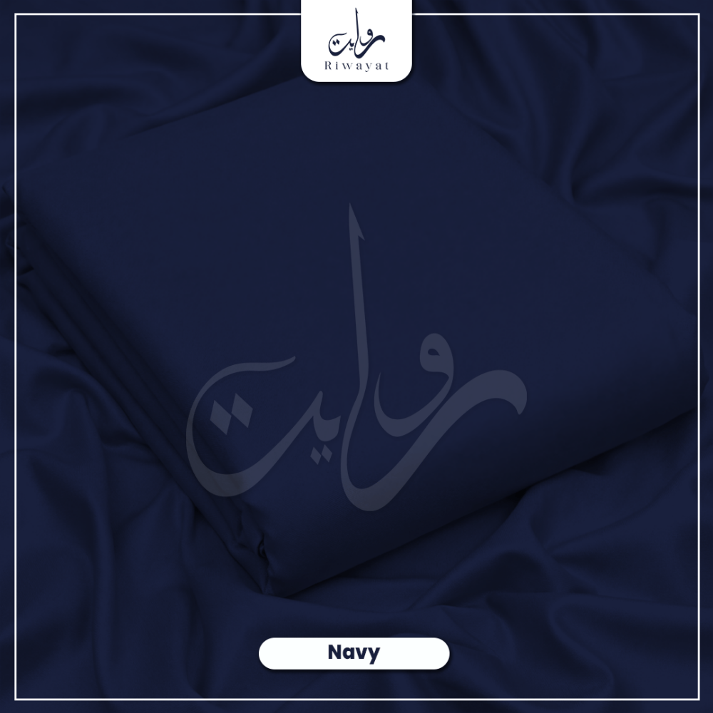 Italian Wash & Wear - Navy Blue 022 - Riwayat Fabrics