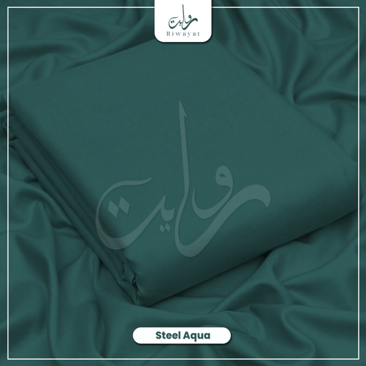 Italian Wash & Wear - Steel Aqua 015 - Riwayat Fabrics