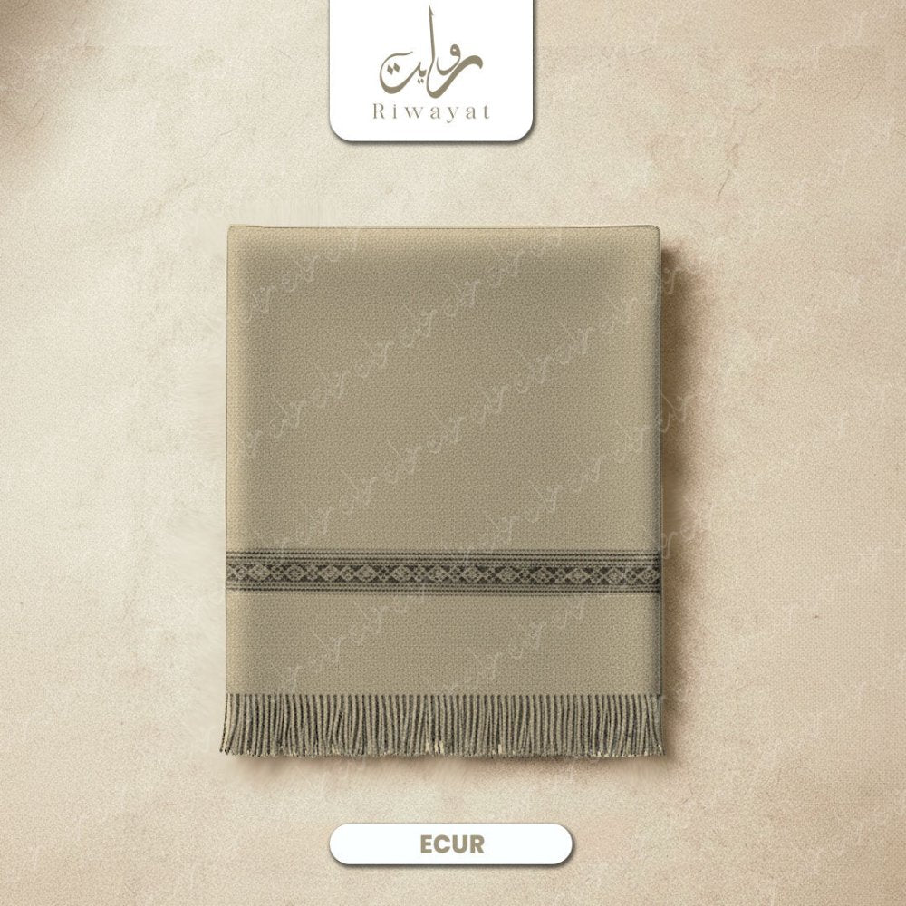Winter Wool Shawl - Ecur - Riwayat Fabrics