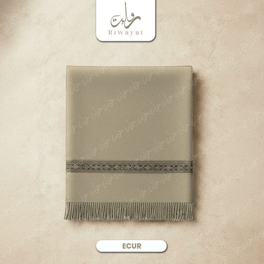 Winter Wool Shawl - Ecur - Riwayat Fabrics